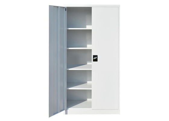خزانات التخزين القابلة للطي ذات الباب الفولاذي الكامل لا توجد أدوات لتجميع اللون الأبيض
