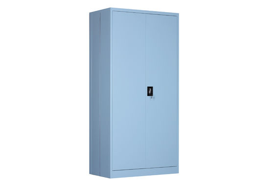 خزانة دواليب فولاذية خزانات تخزين قابلة للطي 36 &quot;عرض × 20&quot; عمق × 74 &quot;ارتفاع لون أزرق سماوي