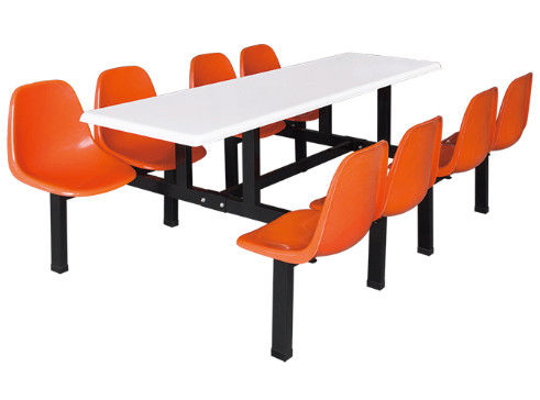 طاولة طعام معدنية للمدرسة المعدنية وكرسي طاولة مطعم الطالب يحدد أثاث المدرسة
