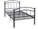700 ملم ارتفاع الحديد الصلب الأثاث المدرسي قاعدة السرير هيكل قوي اللون الأسود