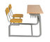 إطار متين من الصلب للأثاث المعدني المدرسي مع مكتب وكرسي مزدوج للطلاب