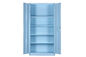 خزانة دواليب فولاذية خزانات تخزين قابلة للطي 36 &quot;عرض × 20&quot; عمق × 74 &quot;ارتفاع لون أزرق سماوي