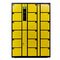 خزنة إلكترونية مشفرة ذاتيًا 18 خزانة تخزين متينة باللون الأصفر