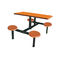 مسند الظهر طاولة المقعد قابلة للطي الفولاذ المقاوم للصدأ أثاث المكاتب مطعم مقصف