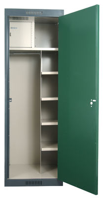 خزانة تخزين فولاذية متعددة الاستخدامات ذات باب واحد خزانة بواب معدنية مع مقصورة آمنة داخلية