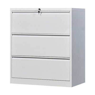 أثاث مكتبي خزانة ملفات جانبية فولاذية قابلة للقفل 3 درج خزانة ملفات معلقة